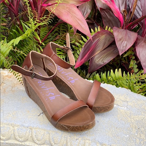 Brown Blowfish Malibu Heels - Picture 1 of 4